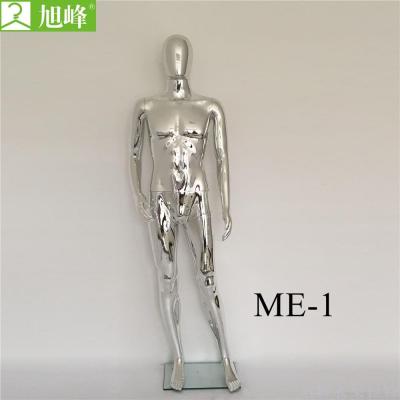 Xufeng manufacturer direct electroplating male model silver article number me-1