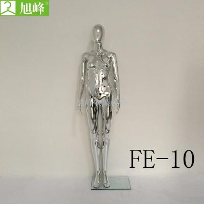 Xiaofeng factory direct selling electroplating silver female model with leg article no. Fe-10
