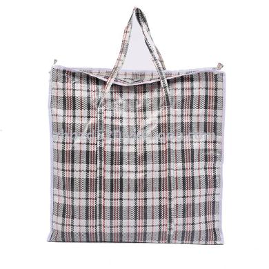 厂家直销蛇皮袋 ,格子袋 ,编织袋 行李袋 红白蓝格编织袋