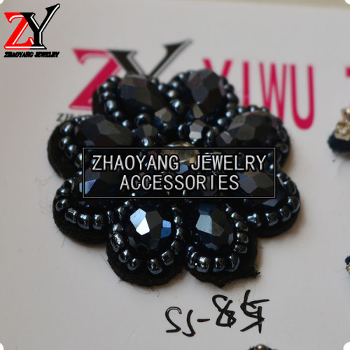 factory direct handmade gem flower beaded shoe flower shoe accessories zy880622