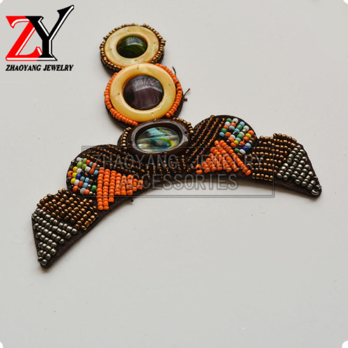 factory direct sales new handmade ethnic style beaded shoes flower shoes decoration shoes buckle shoe accessories zy880825