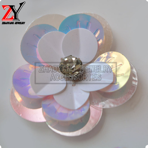factory direct handmade sequin flower corsage shoe flower collar flower clothing accessories zy873010