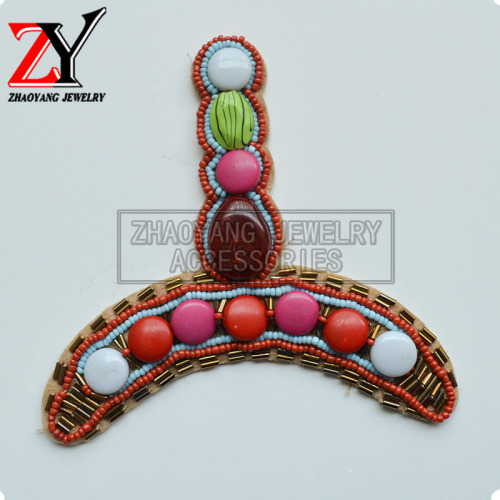 factory direct sales new handmade beaded colored stone shoe flower shoe decoration shoe buckle shoe accessories zy880837
