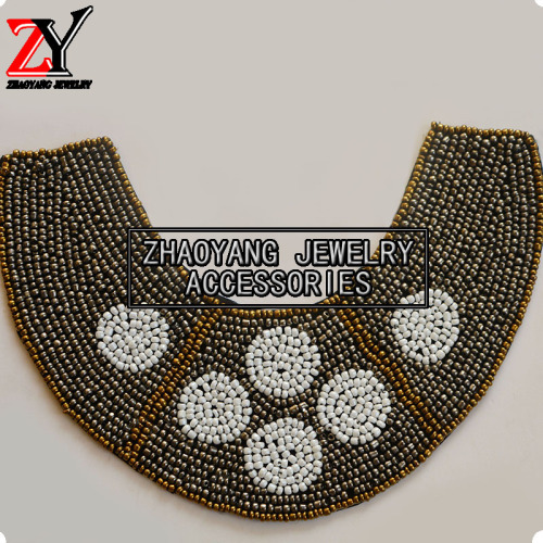factory Direct Sales New Handmade Beaded Strip Characteristic Collar Flower Clothing Accessories Zy880920