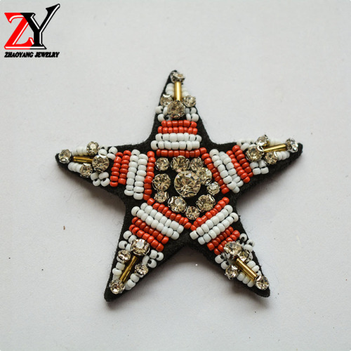 factory direct new handmade beaded beaded sequin flower starfish-shaped corsage clothing accessories zy87233