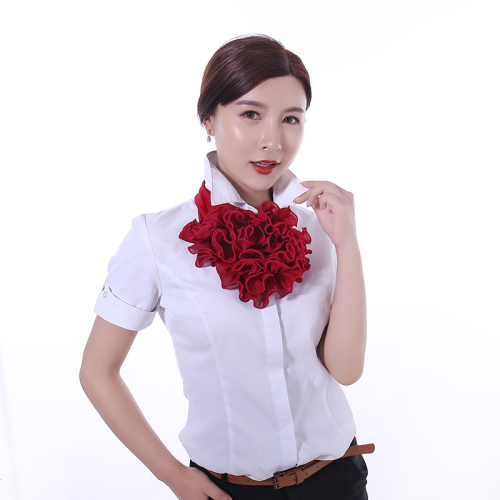Factory Direct Sales Fashion Trend Bow Tie Scarf Scarf Collar Mouth Napkin Jane Silk Edge