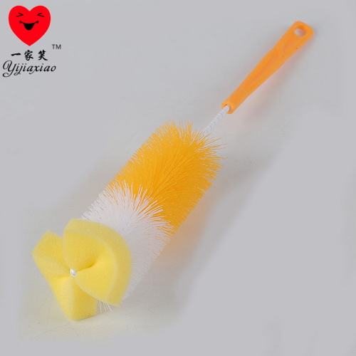 Factory Direct Sales Straight Handle Sponge Cup Brush Cup Brush Cleaning Brush Baby Bottle Brush Sponge Brush Cup Wholesale