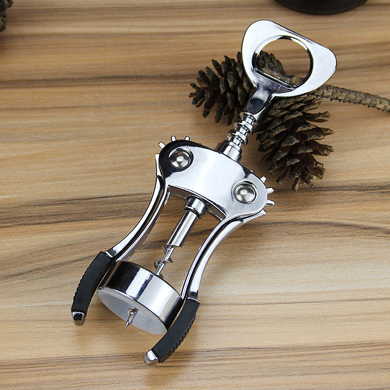 金属蝶形红酒开瓶器 实用型厨房小工具双翼红酒开 红酒起子