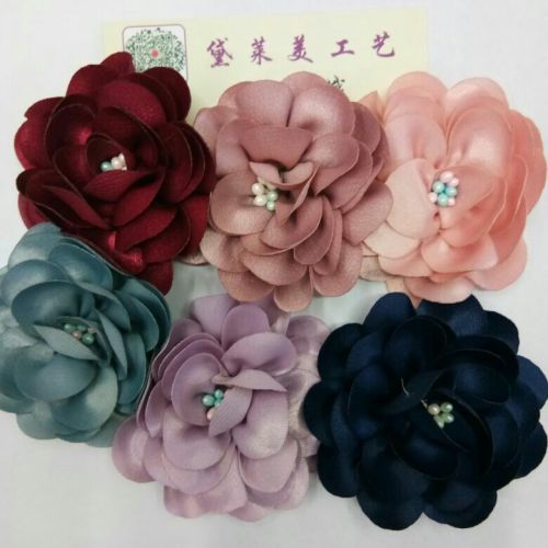Hat Flower Shoe Ornament Cloth Flowers Corsage Korean Style Flower Handmade Flowers Bow
