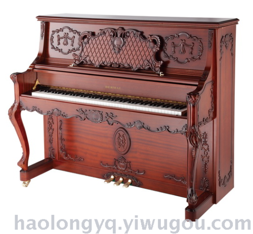 musical instrument dermai piano 133 brown upright piano