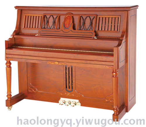 musical instrument dermai piano 125c3 vertical brown piano