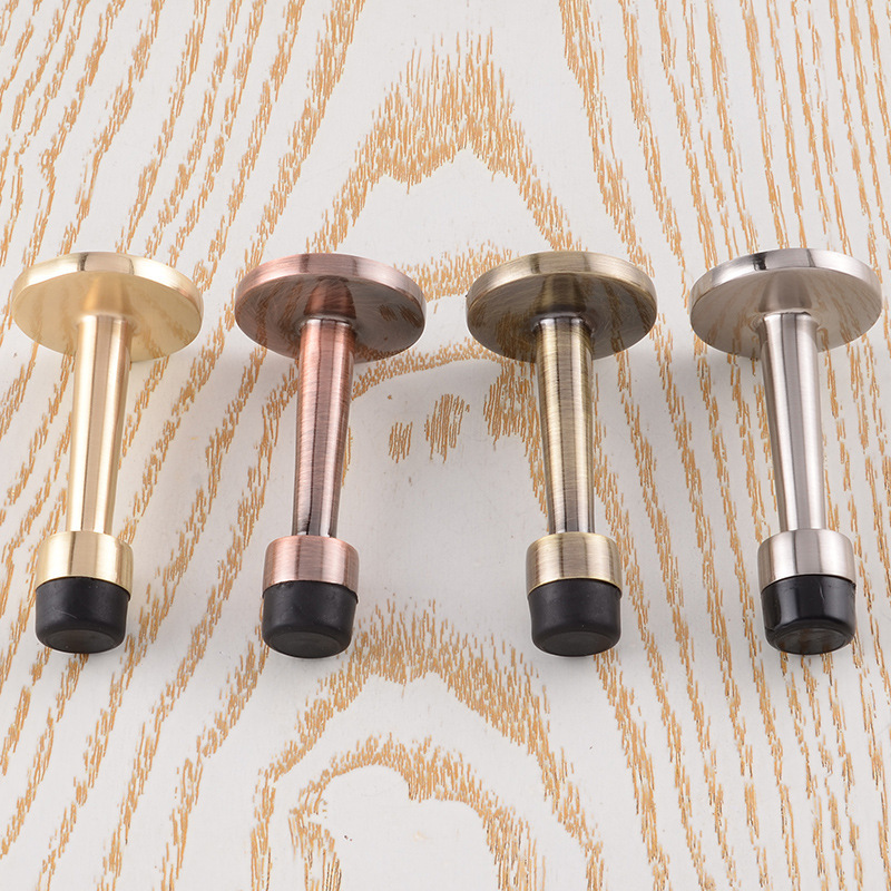 黑橡胶头锌合金门顶 卫生间门档门阻 非隐形门碰门顶门碰青古门顶