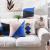 Geometrically simple Nordic cotton flax pillow sitting room sofa cushion window cushion car waist pillow
