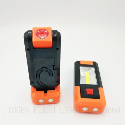 Long torch gh-8670 COB battery working lamp