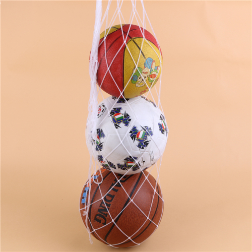 lengthened White Basketball Volleyball and Football Net Pocket Net Bag， can Hold Multiple Basketball. Football. Volleyball