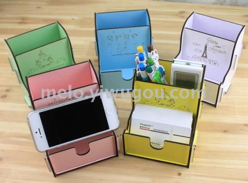 Multifunctional Candy Color Desktop Business Card storage Box