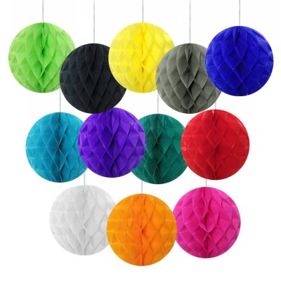 The manufacturer wholesale new 6 /15CM paper honeycomb ball wedding party holiday decoration and paper ball pull flower