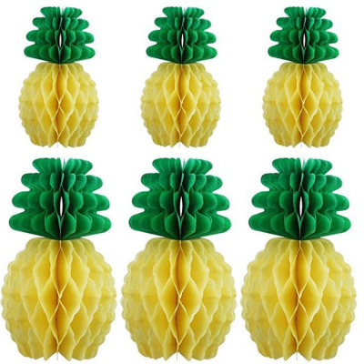 Cross-border popular Christmas decoration summer pineapple fruit -shaped decoration honeycomb ball
