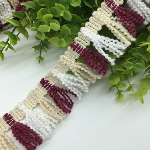 spot supply three-color fringe lace polyester fringe 4cm clothing accessories lace scarf diy handmade