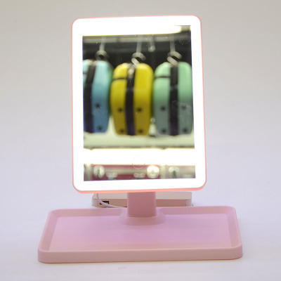 Multifunctional Touch Led Magnetic Makeup Mirror with Night Light Mobile Phone Bracket Dressing Mirror iPad Casual Makeup Mirror