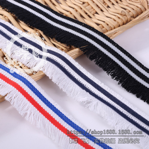 factory direct selling all kinds of new tassel lace scarf hat clothing accessories korean ethnic style unilateral exhaust