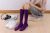 Fashion Korean Student Knee Length Socks Factory Direct Sales Candy Color Female Tube Socks Stockings