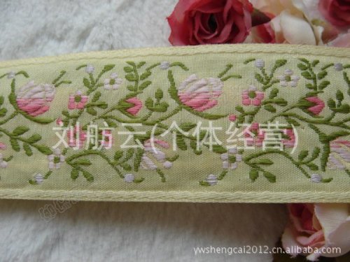 supply direct sales computer weaving and embroidery trademark weaving cloth cloth label flower strap loop ribbon clothing accessories