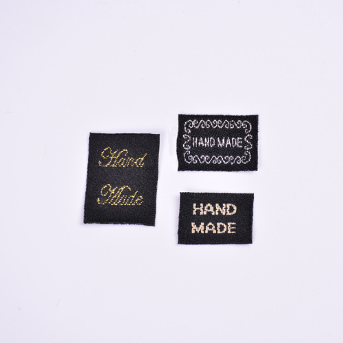 Lock Woven Label Environmental Protection Polyester Yarn Woven Label Customized Factory Direct Sales Supply Computer Trademark Weaving Mark Woven Label