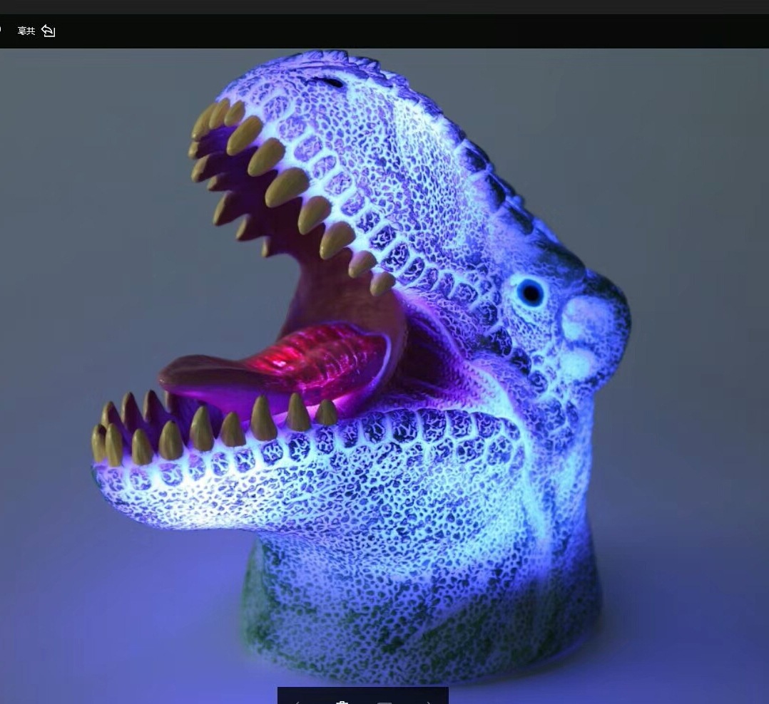 Supply Creative 3D dinosaur glow lamp spoof colorful decoration night ...