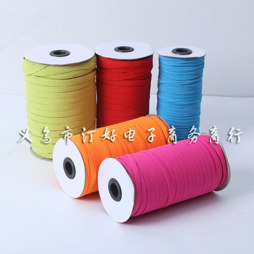 factory direct sales 6mm color horse belt elastic band 300 colors spot goods can order 3mm 9mm color