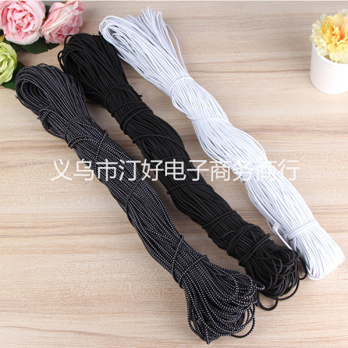 can be customized high elastic round elastic rope rubber high elastic processing hair ring headdress elastic rope factory for a large number of spot goods