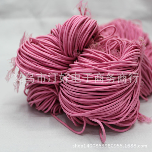 Headwear Special 0.2cm round Elastic Rope Head Rope Ornament Accessories Complete Color Factory Direct Sales Customization as Request 