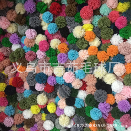 Factory Store， Elastic Mesh Fur Ball 2.5cm， Available in Stock， 1000 Pieces， a Pack