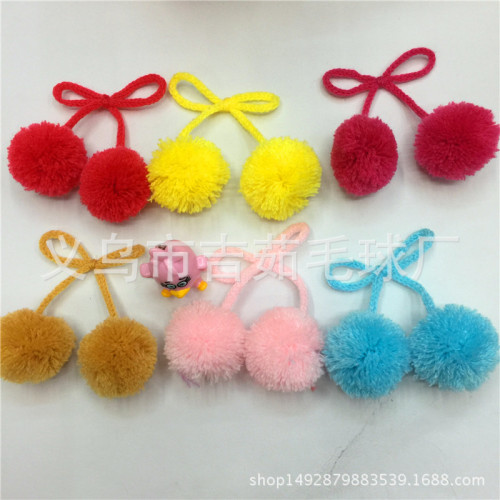 Fur Ball Factory Wholesale 4cm Kaisimi Pair Ball Clothing Scarf Hat Socks Bags Shoes and Other Accessories