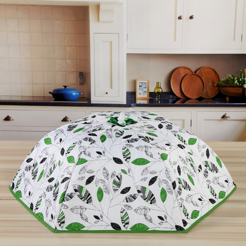 Natural House Folding Vegetable Cover Kitchen Insulation Food Cover Dustproof Fly-Proof round Table Cover Large Medium 20-Inch