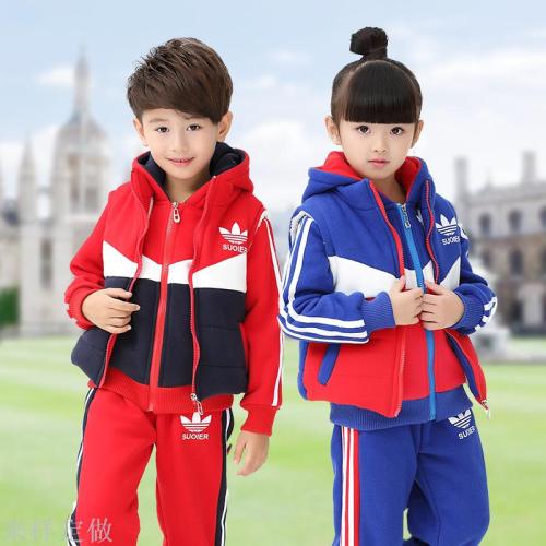 Clothing Spring and Autumn Clothing Suit Children Primary School Student Sports School Uniform Sports Pants Autumn and Winter Clothing Class Clothes