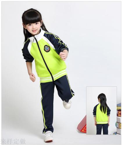 2018 children‘s kindergarten uniform autumn and winter primary and secondary school students‘ sports class uniform british korean college style school uniform set