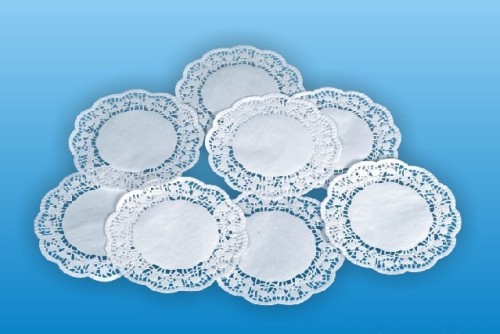 3.5 inch flower bottom paper disposable paper placemat