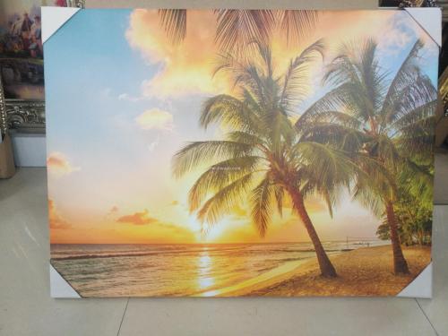 export frameless chinese fir frame painting waterproof cloth fading canvas painting sample customization