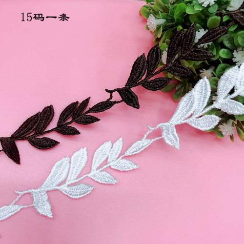 Spot Supply DIY Lace Accessories Fresh Leaves Lace Embroidery Water Soluble Voile Lace