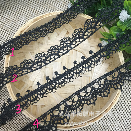 Lace Ornament Accessories DIY Polyester Bar Code High Quality Lace Water Soluble Lace Factory Direct Sales