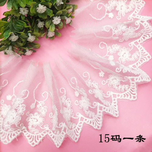 [Low Price Promotion] High Quality Cotton Mesh Embroidery Lace 9.5 Hot Selling Women‘s Wear Children‘s Clothing Lace