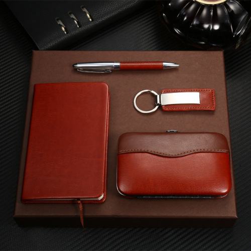 Notebook Set Business Notepad Gift Box Set High-End Business Notebook Signature Pen Gift Box Customization 