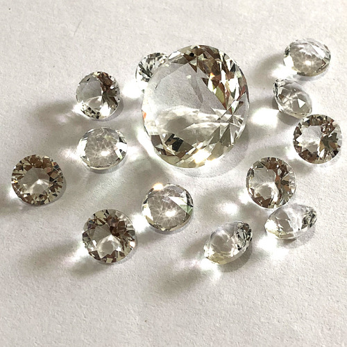 tinglu round white glass drill stone 24 cut surface pointed bottom bare stone bare diamond diy nail stickers diamond jewelry accessories