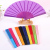 Flat plastic fan color can be customized advertising fan to sample custom factory