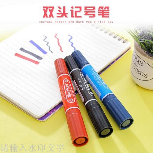 [Factory Direct Sales] Large Supply of High Quality， oily， Thickening Type Marking Pen Big Two Sides 150