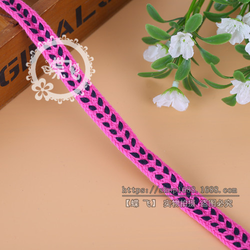 Manufacturer direct Sales Korean DIY Clothing Headwear Ribbon Decorative Accessories Polyester Tassel Lace Ethnic Style Ribbon