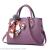 European and American fashion woman bag leisure take the hand messenger bag with the pith decoration woman bag