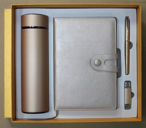 moxuan business office gift u disk notebook + thermos cup + mobile phone u disk + signature pen set customization