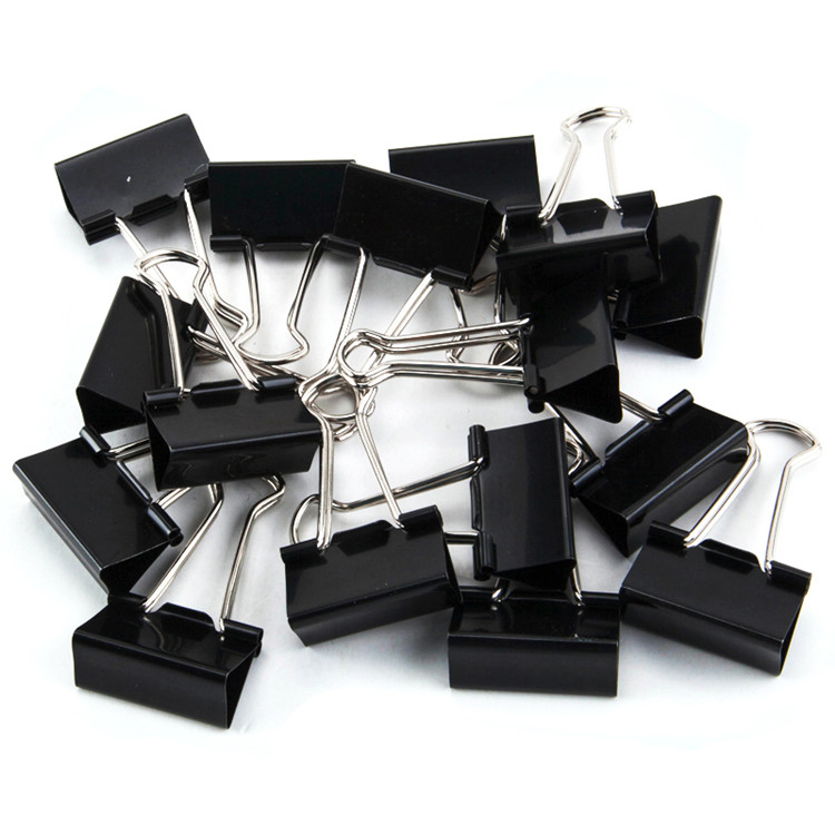 盒装32mm黑色长尾夹 票据夹 简装燕尾夹票夹桌面办公用品